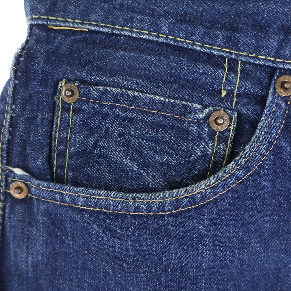 Levi's(リーバイス) 60S VINTAGE 554ZXX ボタン裏E ギャラ無し紙パッチ TALON ZIP BIG E 隠しリベット Vステッチ ヴィンテージ ジップフライ デニムパンツ インディゴ