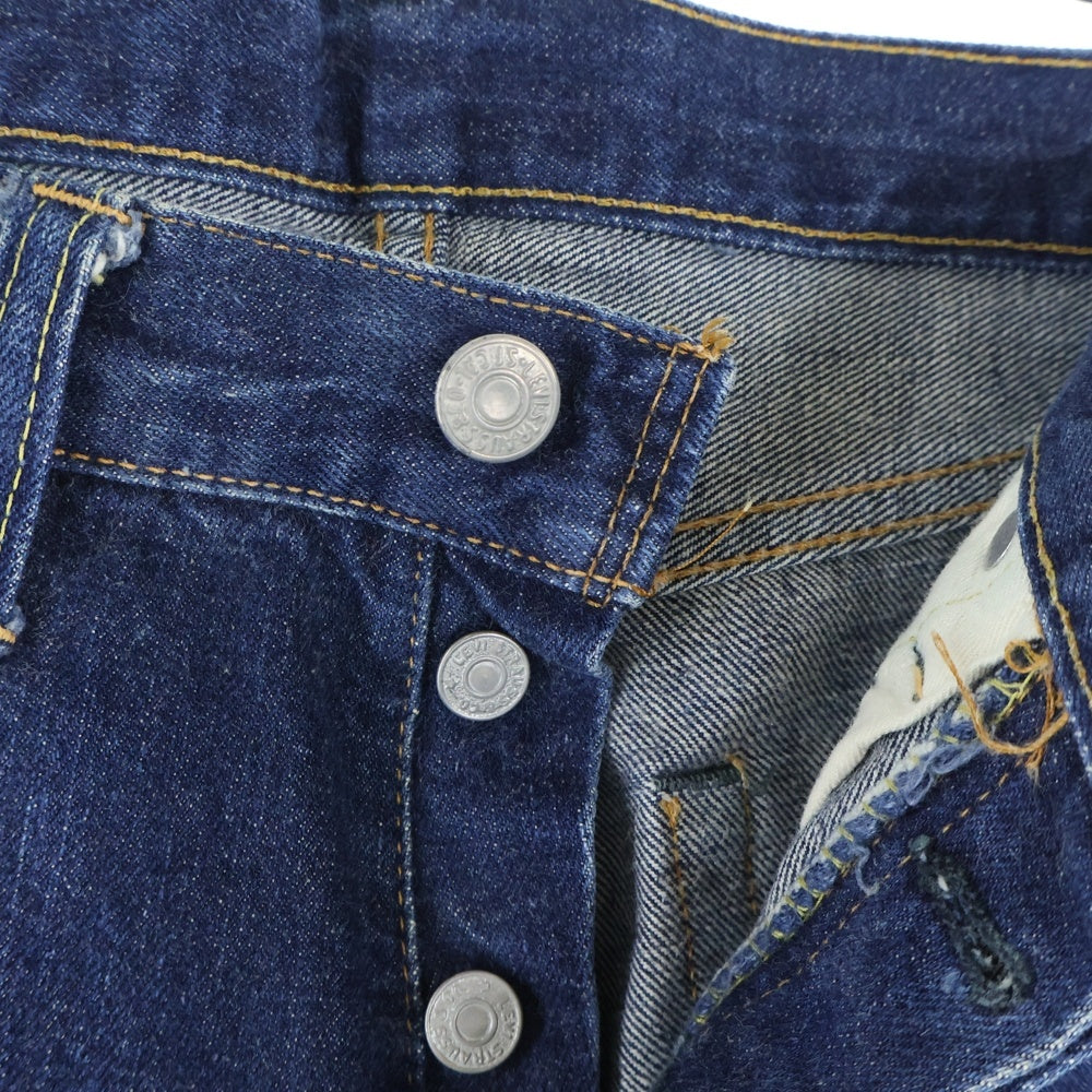 Levi's(リーバイス) 60S-70S VINTAGE 501 BIG E 後期 ボタン裏8 平行ステッチ 紙パッチ ヴィンテージ ボタンフライ デニムパンツ インディゴ