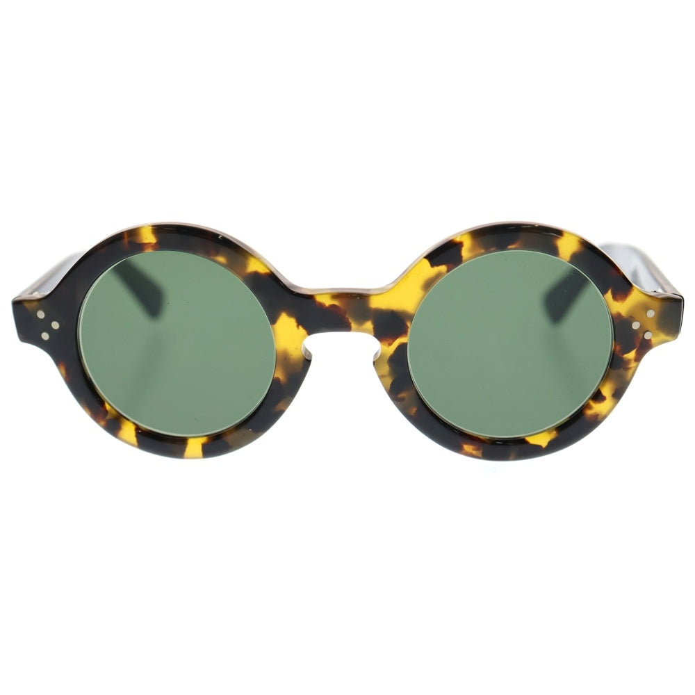 JULIUS TART OPTICAL(ジュリアス タートオプティカル) T-ROUND ラウンドフレーム サングラス 眼鏡 イエロー/ブラック レディース