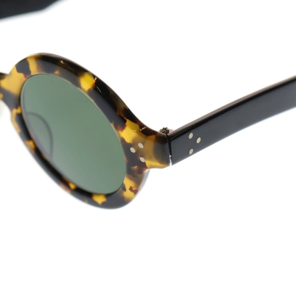 JULIUS TART OPTICAL(ジュリアス タートオプティカル) T-ROUND ラウンドフレーム サングラス 眼鏡 イエロー/ブラック レディース
