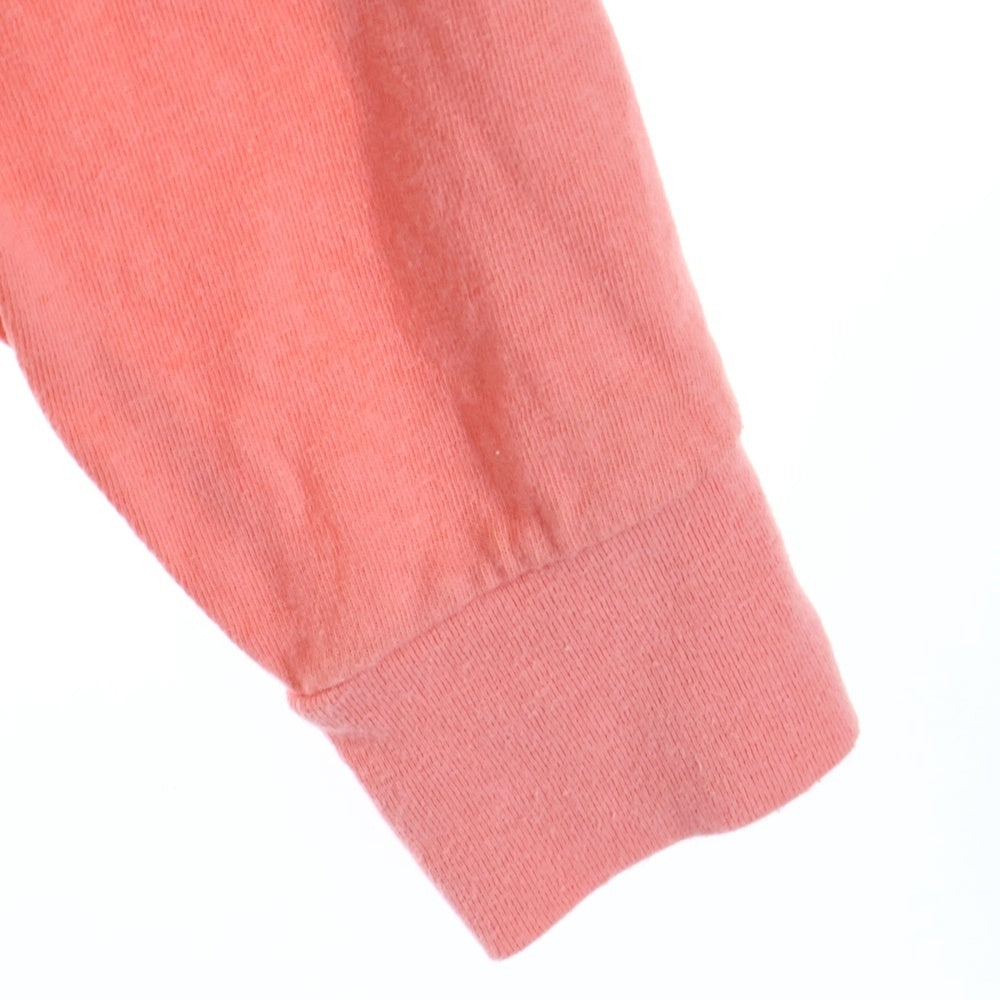 HUMAN MADE(ヒューマンメイド) フロントベアープリント クルーネック 長袖Tシャツ カットソー ピンク