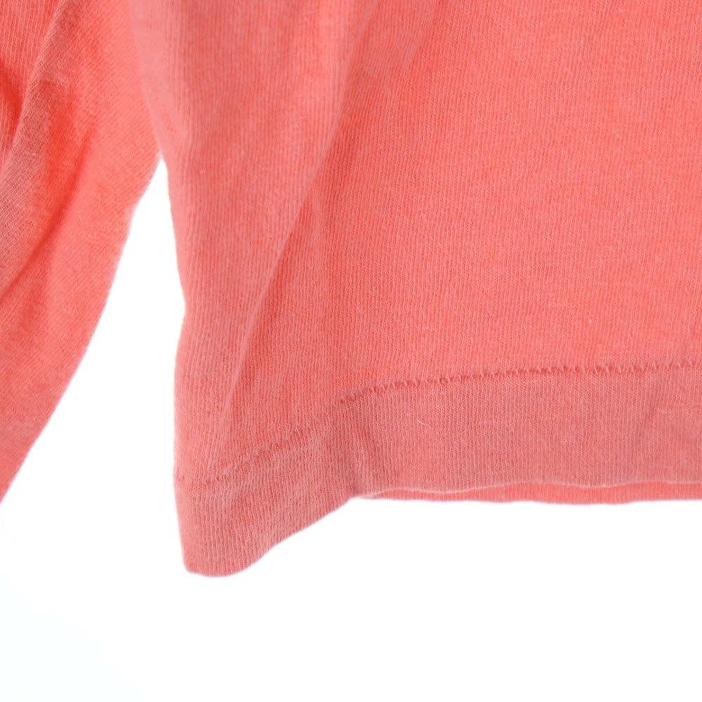 HUMAN MADE(ヒューマンメイド) フロントベアープリント クルーネック 長袖Tシャツ カットソー ピンク