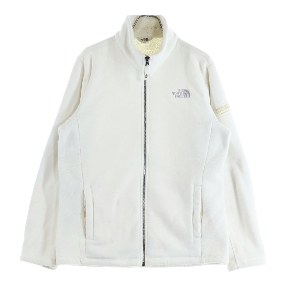 THE NORTH FACE(ザノースフェイス) 両面ロゴエンブロイダリー ジップアップ フリースジャケット ホワイト 1073L04