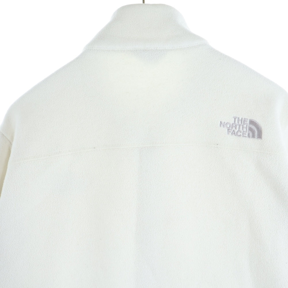 THE NORTH FACE(ザノースフェイス) 両面ロゴエンブロイダリー ジップアップ フリースジャケット ホワイト 1073L04