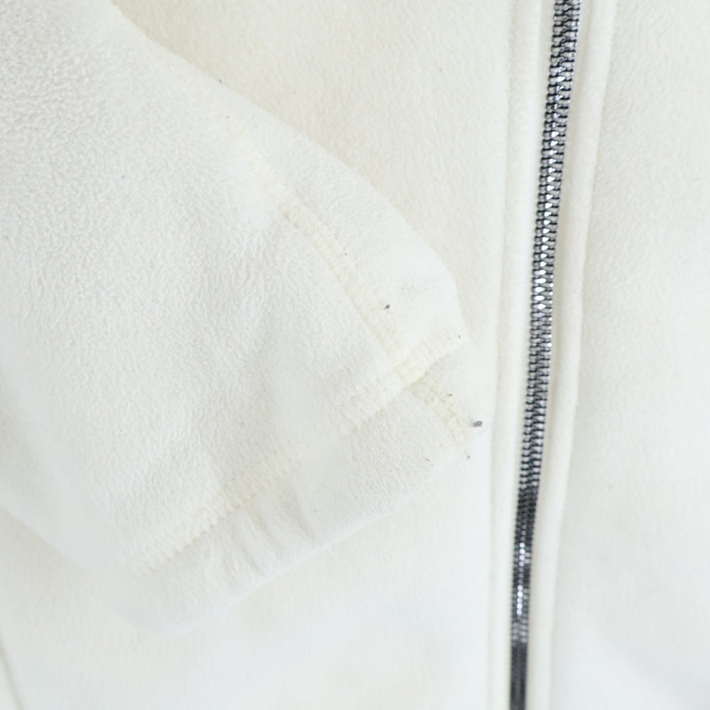 THE NORTH FACE(ザノースフェイス) 両面ロゴエンブロイダリー ジップアップ フリースジャケット ホワイト 1073L04