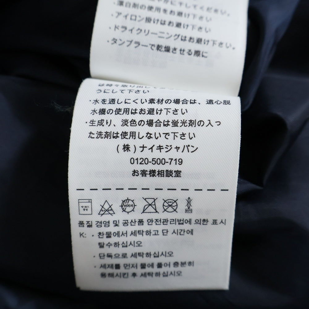 NIKE(ナイキ) フロントロゴ フーデッド 中綿ダウンジャケット ネイビー HO130509QVE