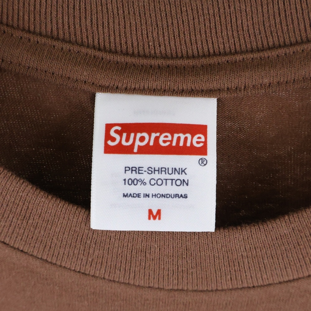 SUPREME(シュプリーム) 25AW Snowman Tee スノーマンプリント クルーネック半袖Tシャツ カットソー ブラウン