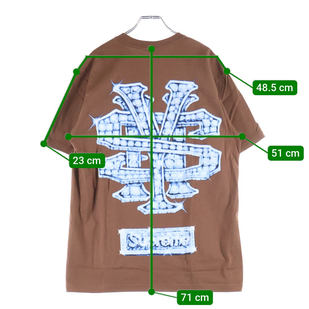 SUPREME(シュプリーム) 25AW Snowman Tee スノーマンプリント クルーネック半袖Tシャツ カットソー ブラウン