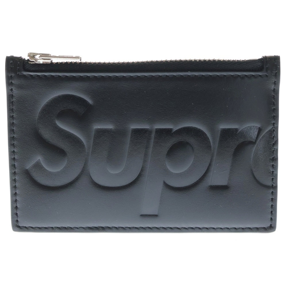 SUPREME(シュプリーム) 25SS Leather Zip Card Holder レザー ジップ カードホルダー ブラック