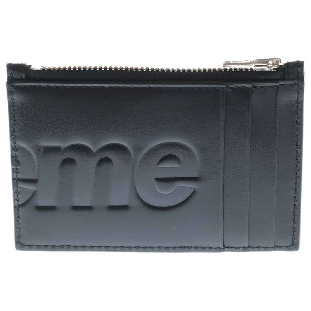 SUPREME(シュプリーム) 25SS Leather Zip Card Holder レザー ジップ カードホルダー ブラック