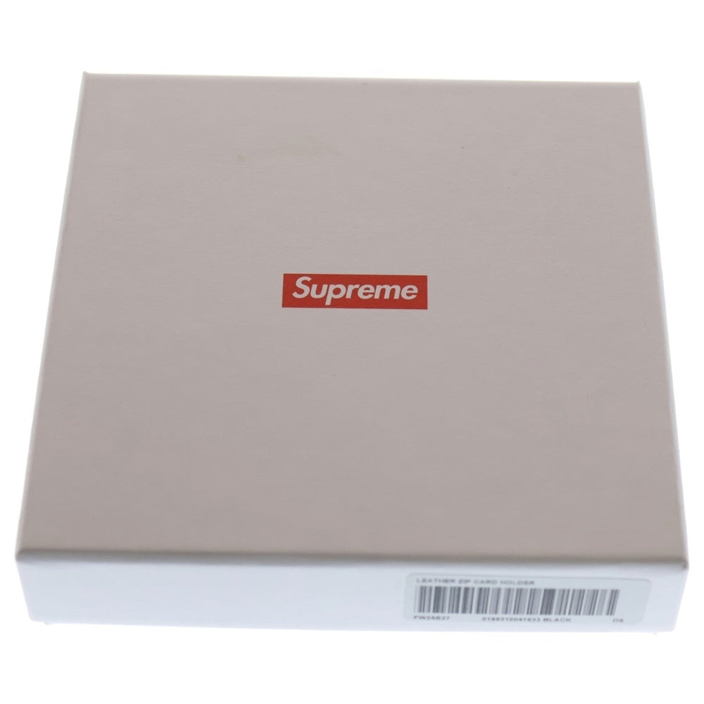 SUPREME(シュプリーム) 25SS Leather Zip Card Holder レザー ジップ カードホルダー ブラック