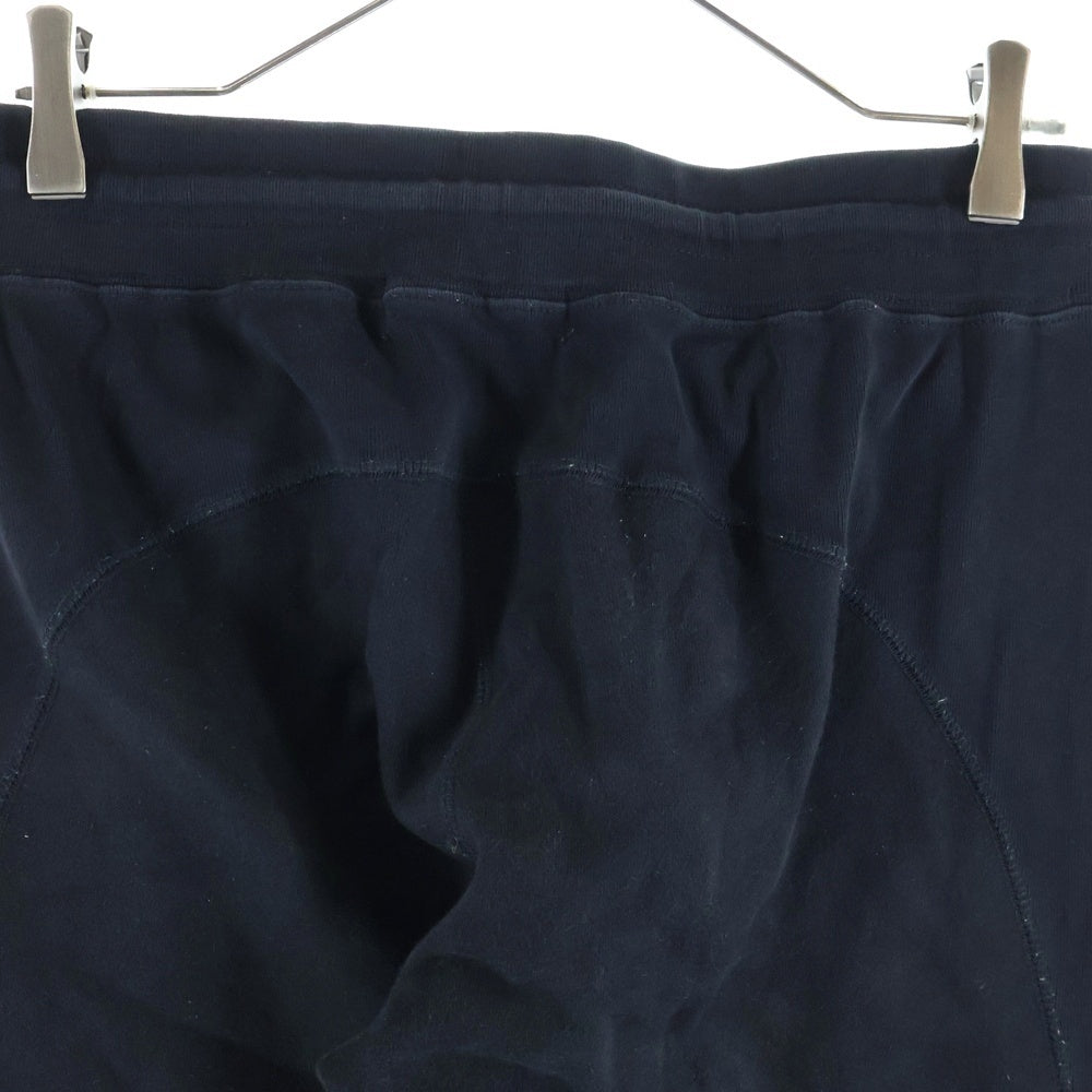 1 PIU 1 UGUALE 3 RELAX(ウノピゥウノウグァーレトレ) ビーズ装飾 コットンスウェットパンツ ブラック