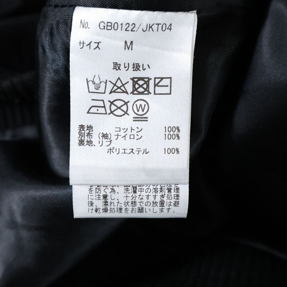 glamb(グラム) アームナイロン ワッペン付きジャケット スタジャン ブラック GB0122