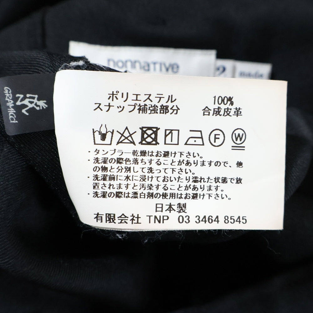 nonnative(ノンネイティブ) ×GRAMICCI WALKER ANKLE CUT EASY SLACKS POLY TWILL グラミチ ウォーカーアンクルカット ポリツイル イージースラックスパンツ ブラック NN-P3988