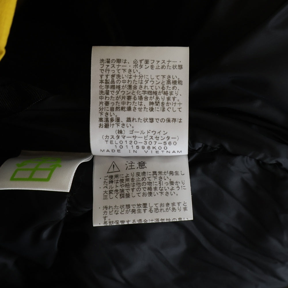 THE NORTH FACE(ザノースフェイス) BALTRO LIGHT JACKET GORE-TEX バルトロライトダウンジャケット ゴアテックス ナイロンダウンジャケット イエロー/ブラック ND91950