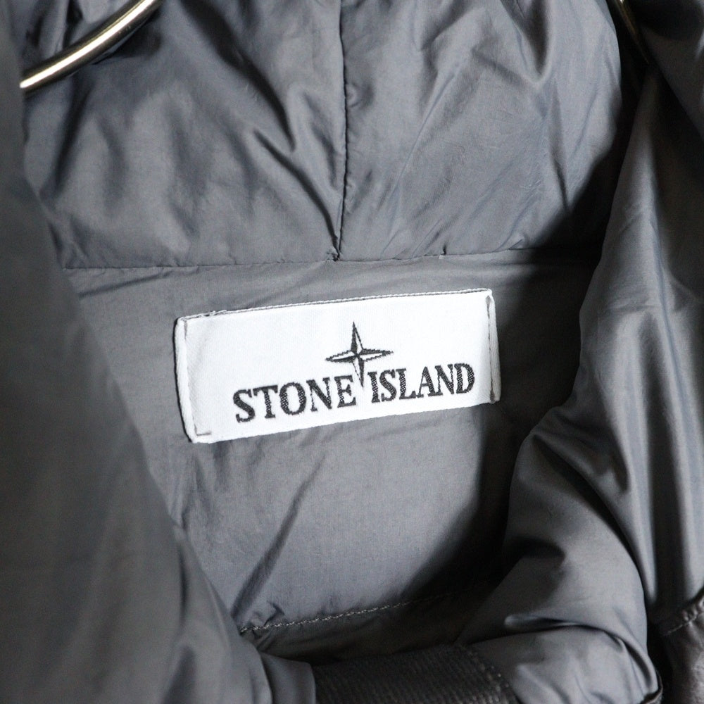 STONE ISLAND(ストーンアイランド) 24AW COTTON CHENILLE THE PRESIDENT'S KNIT コットンシェニール プレジデントニット ジップアップダウンジャケット ブラック 8115559A9-B