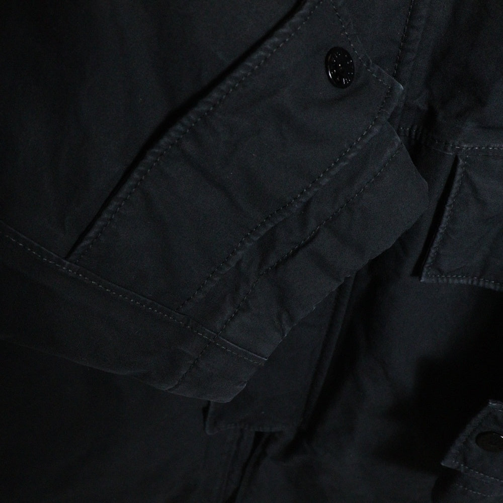 STONE ISLAND(ストーンアイランド) GHOST PADDING JACKET ゴーストパディング ジップアップロングジャケット コート ブラック 7915710F1