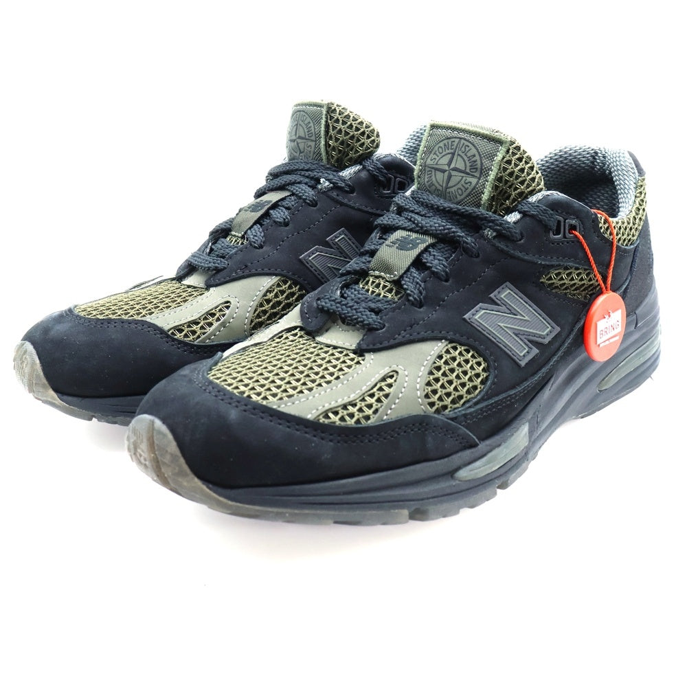 STONE ISLAND(ストーンアイランド) ×New Balance 991V2 ニューバランス US8 1/2 /26.5cm カーキ/ブラック U991SD2