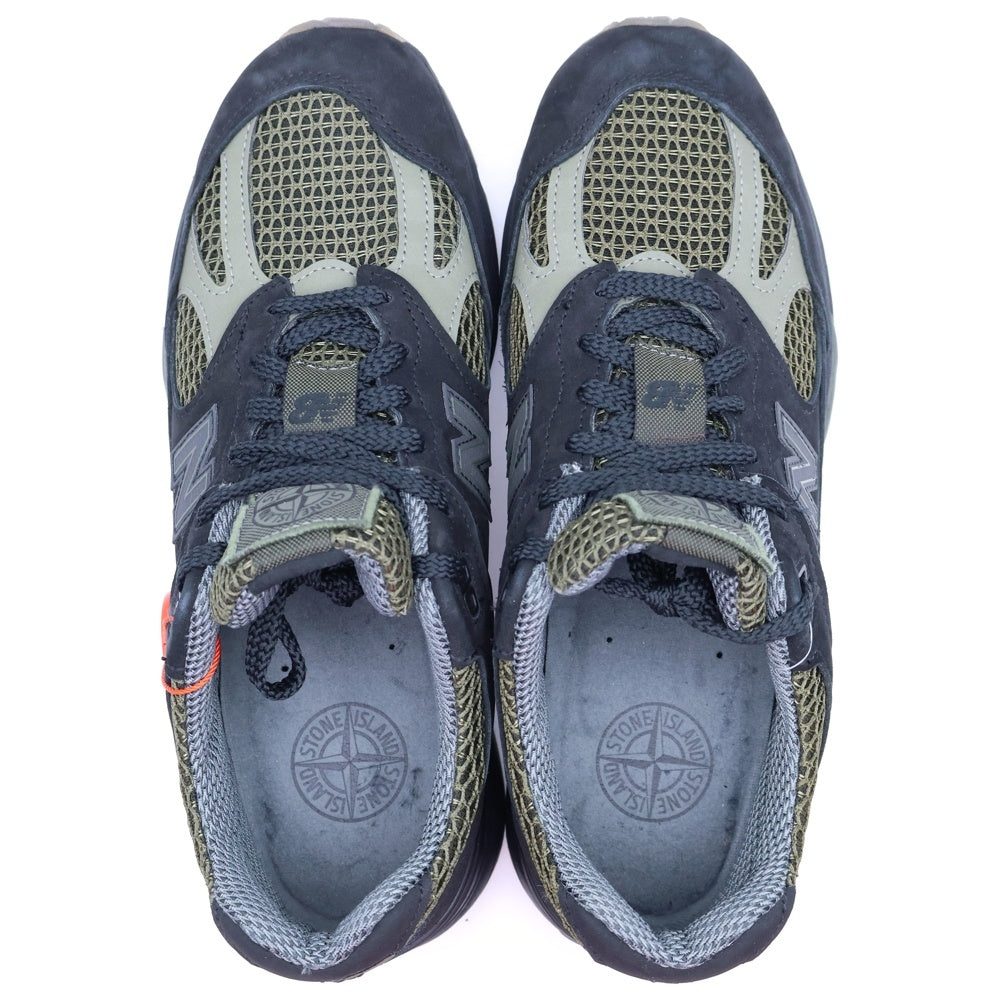 STONE ISLAND(ストーンアイランド) ×New Balance 991V2 ニューバランス US8 1/2 /26.5cm カーキ/ブラック U991SD2