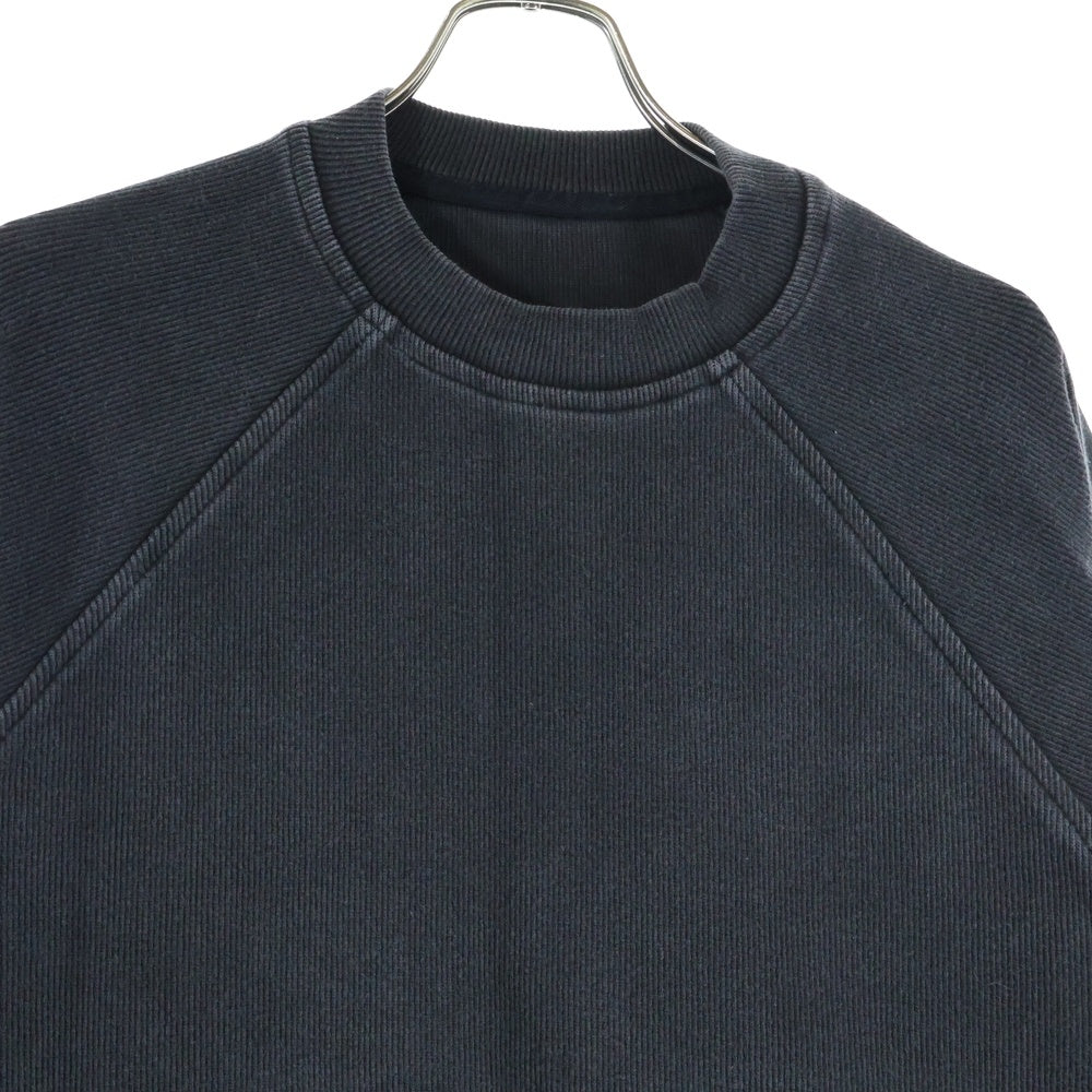 ISAMU KATAYAMA BACKLASH(イサムカタヤマバックラッシュ) STRETCH HEAVY RAGLAN SLEEVES PULLOVER ストレッチヘビー ラグランスリーブ 長袖クルーネックプルオーバー ブラック 2138-01