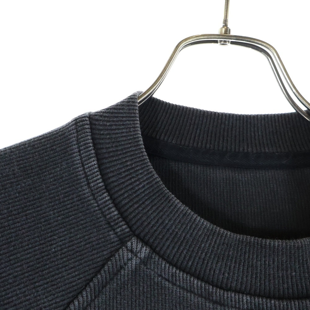 ISAMU KATAYAMA BACKLASH(イサムカタヤマバックラッシュ) STRETCH HEAVY RAGLAN SLEEVES PULLOVER ストレッチヘビー ラグランスリーブ 長袖クルーネックプルオーバー ブラック 2138-01