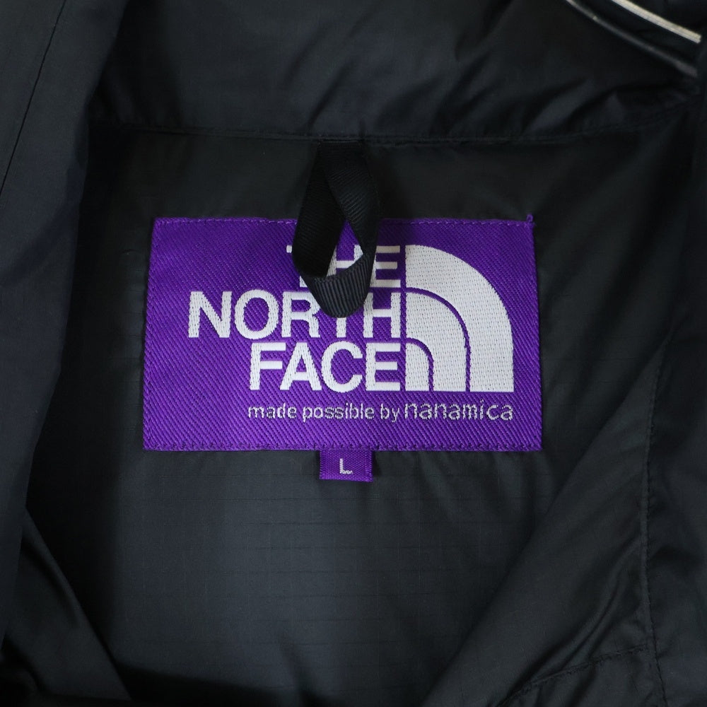 THE NORTH FACE PURPLE LABEL(ノースフェイスパープルレーベル) 23AW JOURNAL STANDARD別注 POLYESTER RIPSTOP SIERRA VEST ジャーナルスタンダード リップストップ ダウンベスト ブラック ND2380N
