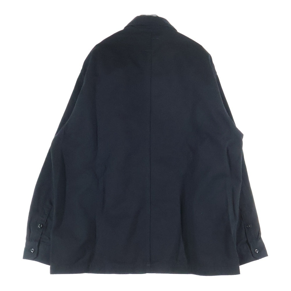 WTAPS(ダブルタップス) 22SS BUDS LS COTTON TWILL コットンツイル ユーティリティ長袖シャツ ブラック 221BRDT-SHM02