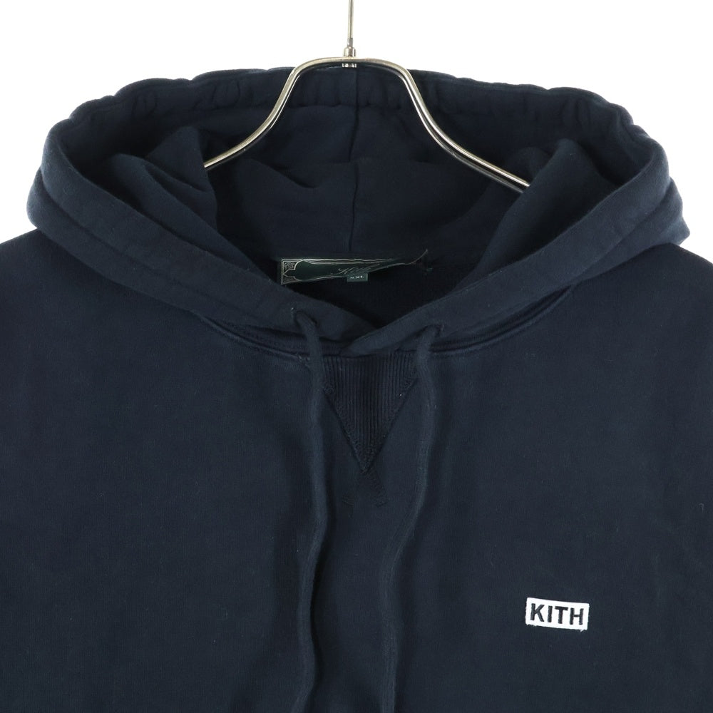 KITH(キス) WILLIAMS III HOODIE ウィリアム 胸エンブロイダリーデザイン フーデッド スウェット パーカー ブラック 20-070-060-0095-3-0