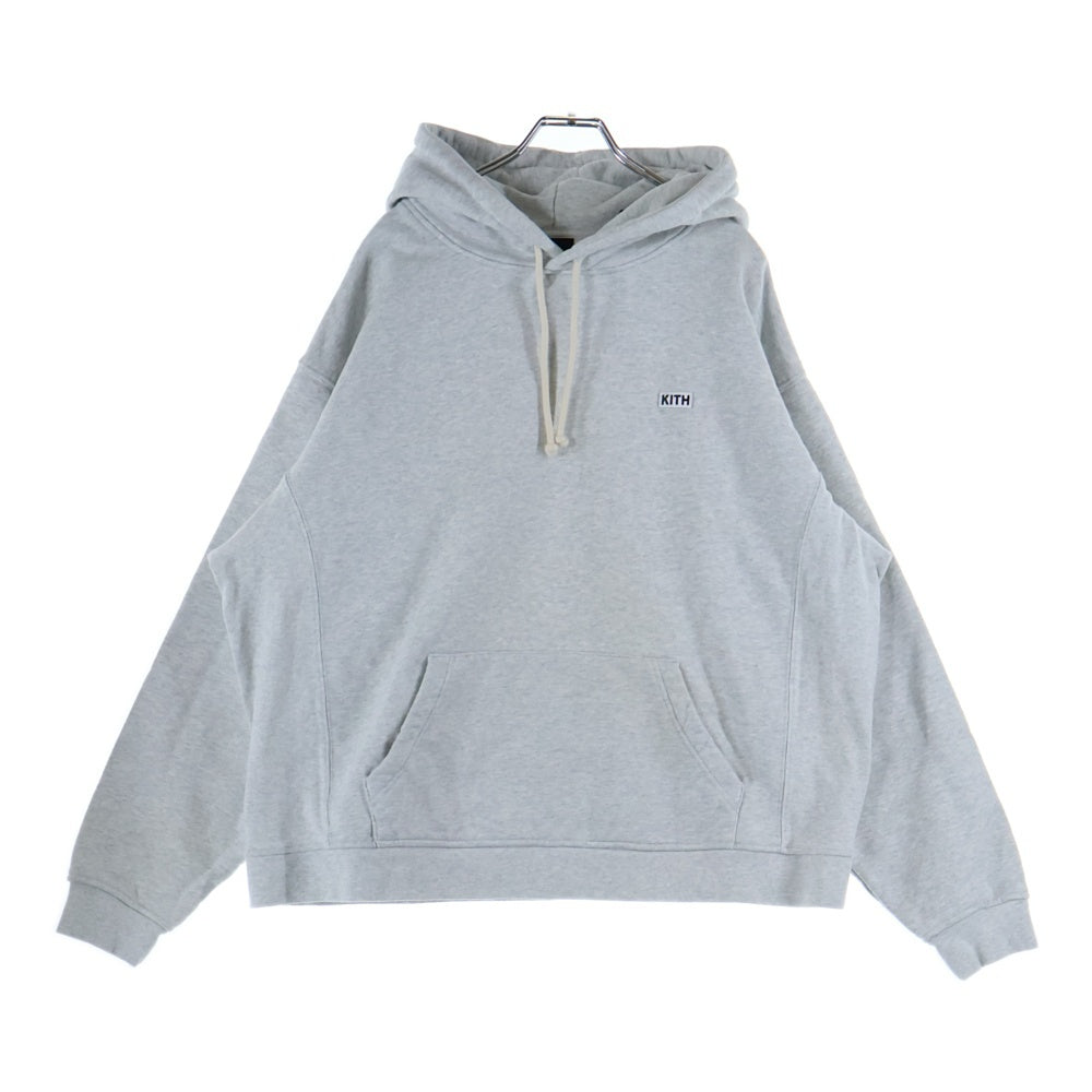 KITH(キス) WILLIAMS III HOODIE ウィリアム 胸エンブロイダリーデザイン フーデッド スウェット パーカー グレー 20-070-060-0095-3-0