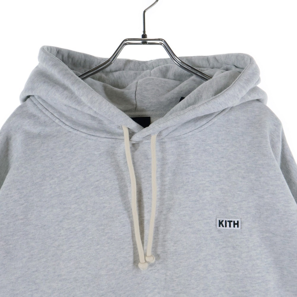 KITH(キス) WILLIAMS III HOODIE ウィリアム 胸エンブロイダリーデザイン フーデッド スウェット パーカー グレー 20-070-060-0095-3-0