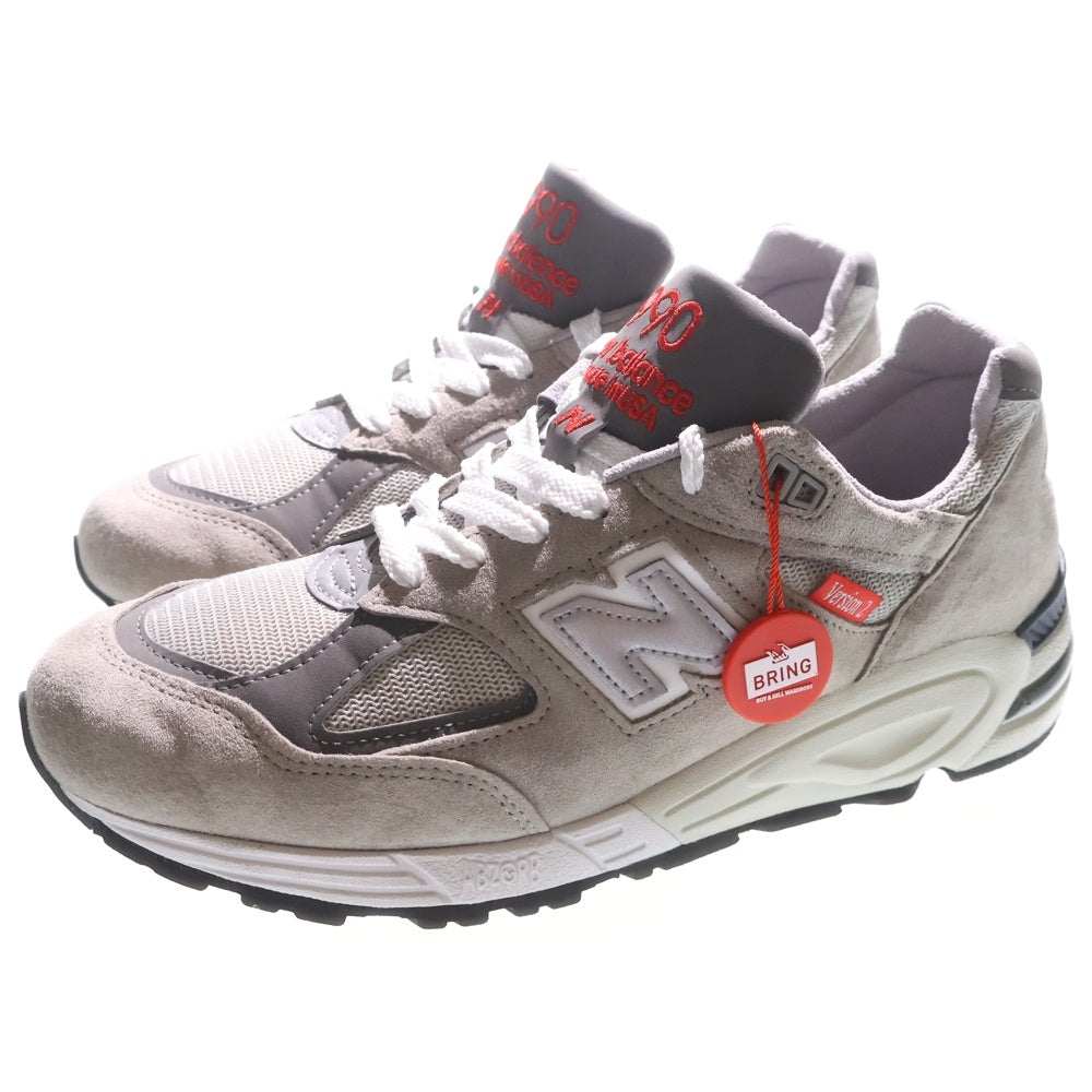 New Balance(ニューバランス) M990VS2 USA製 スウェード ローカットスニーカー グレー US9.5/27.5cm