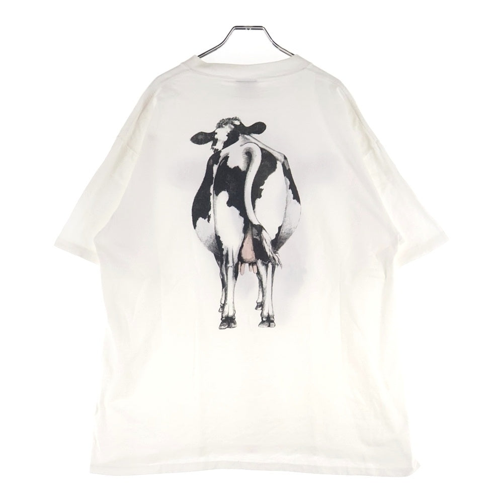 VINTAGE(ヴィンテージ) 90S VINTAGE STUDIO Q COW TEE ヴィンテージ スタジオQ カウ ONEITAボディ 両面イラストプリントTシャツ 半袖クルーネックカットソー ホワイト