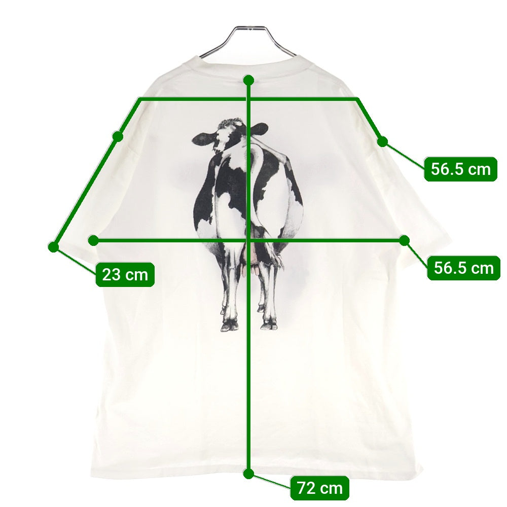 VINTAGE(ヴィンテージ) 90S VINTAGE STUDIO Q COW TEE ヴィンテージ スタジオQ カウ ONEITAボディ 両面イラストプリントTシャツ 半袖クルーネックカットソー ホワイト