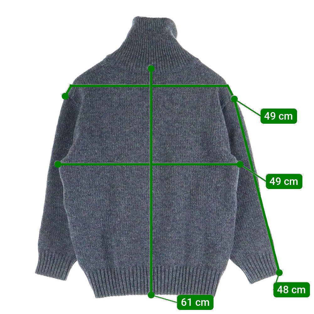 VINTAGE(ヴィンテージ) 80-90S VINTAGE NORSEWEAR ノースウェア ウール ハーフジッププルオーバーニット セーター グレー