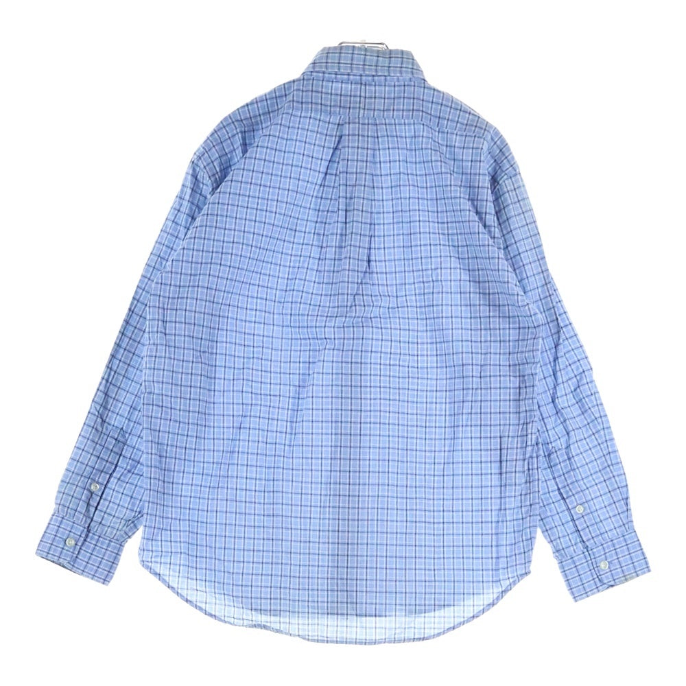 POLO RALPH LAUREN(ポロラルフローレン) ウィンドウペンチェック ボタンダウン 長袖シャツ ブルー