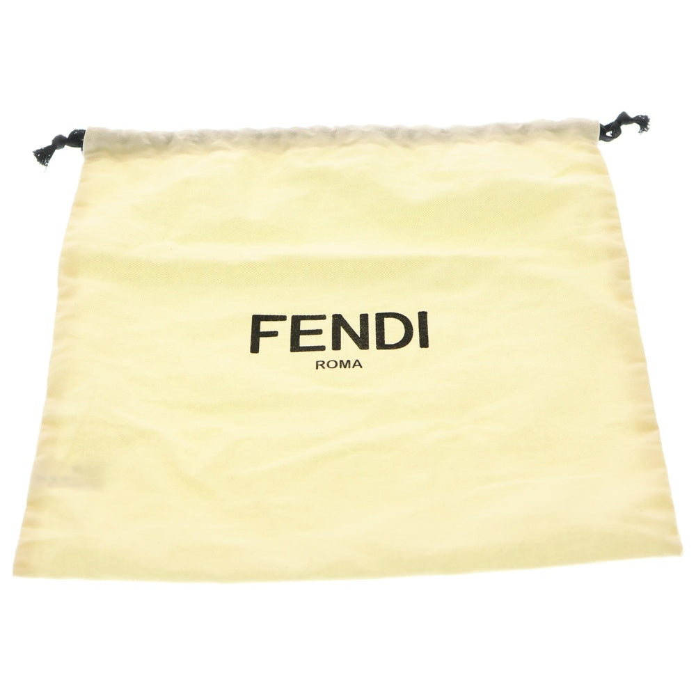 FENDI(フェンディ) DIAGONAL ダイアゴナル ズッカ柄 フラット スリム セカンド クラッチバッグ ブラウン/ブラック 7VA491