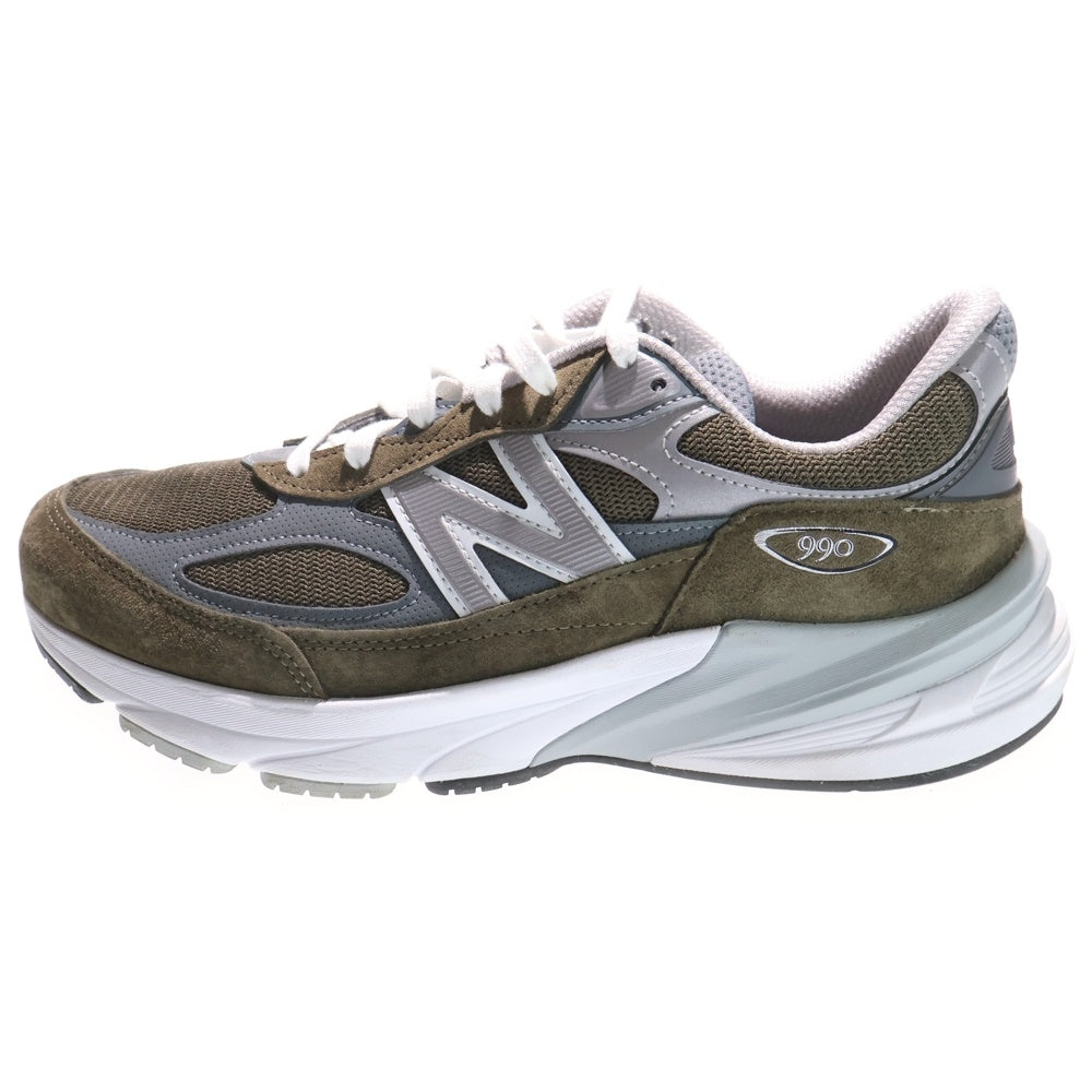 New Balance(ニューバランス) U990OG6 スウェード切り替え ローカットスニーカー カーキ US9.5/27.5cm