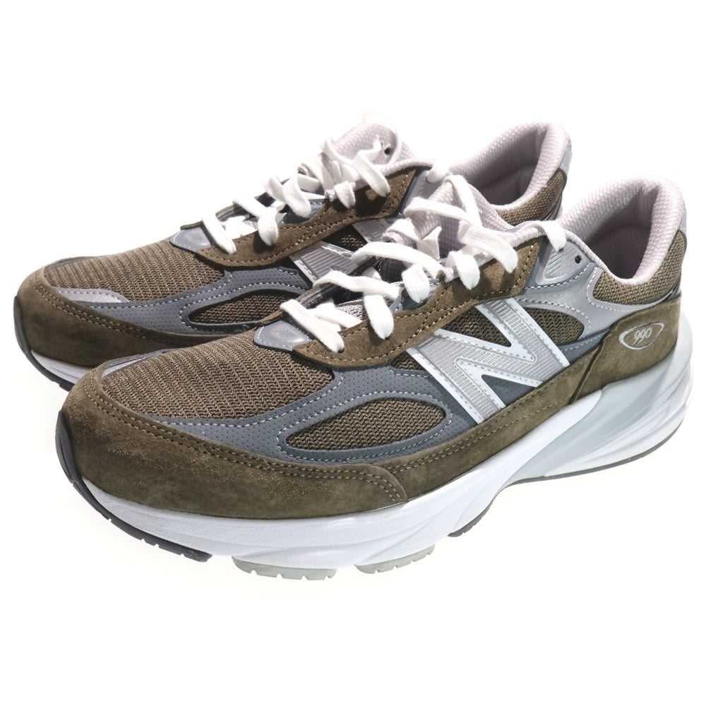 New Balance(ニューバランス) U990OG6 スウェード切り替え ローカットスニーカー カーキ US9.5/27.5cm