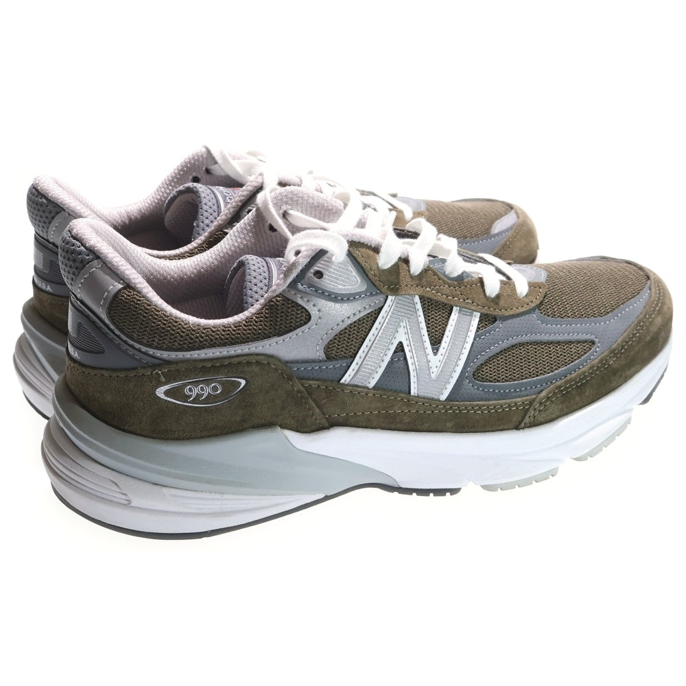 New Balance(ニューバランス) U990OG6 スウェード切り替え ローカットスニーカー カーキ US9.5/27.5cm