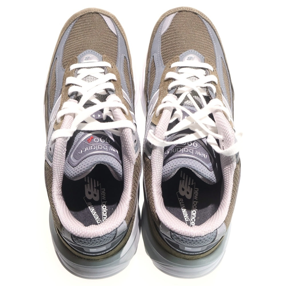 New Balance(ニューバランス) U990OG6 スウェード切り替え ローカットスニーカー カーキ US9.5/27.5cm