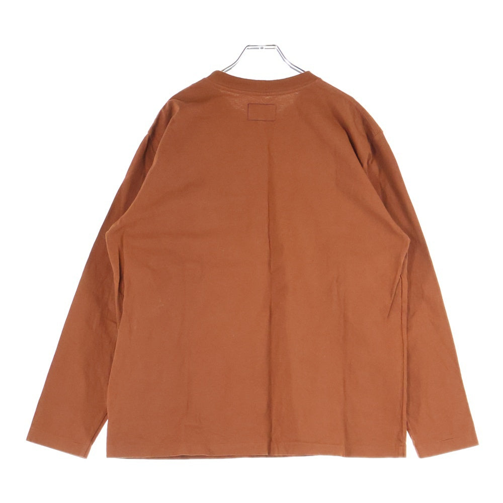 THE NORTH FACE(ザノースフェイス) 7OZ L/S POCKET TEE セブンオンス 胸ポケット クルーネック カットソー 長袖Tシャツ ブラウン NT3961N