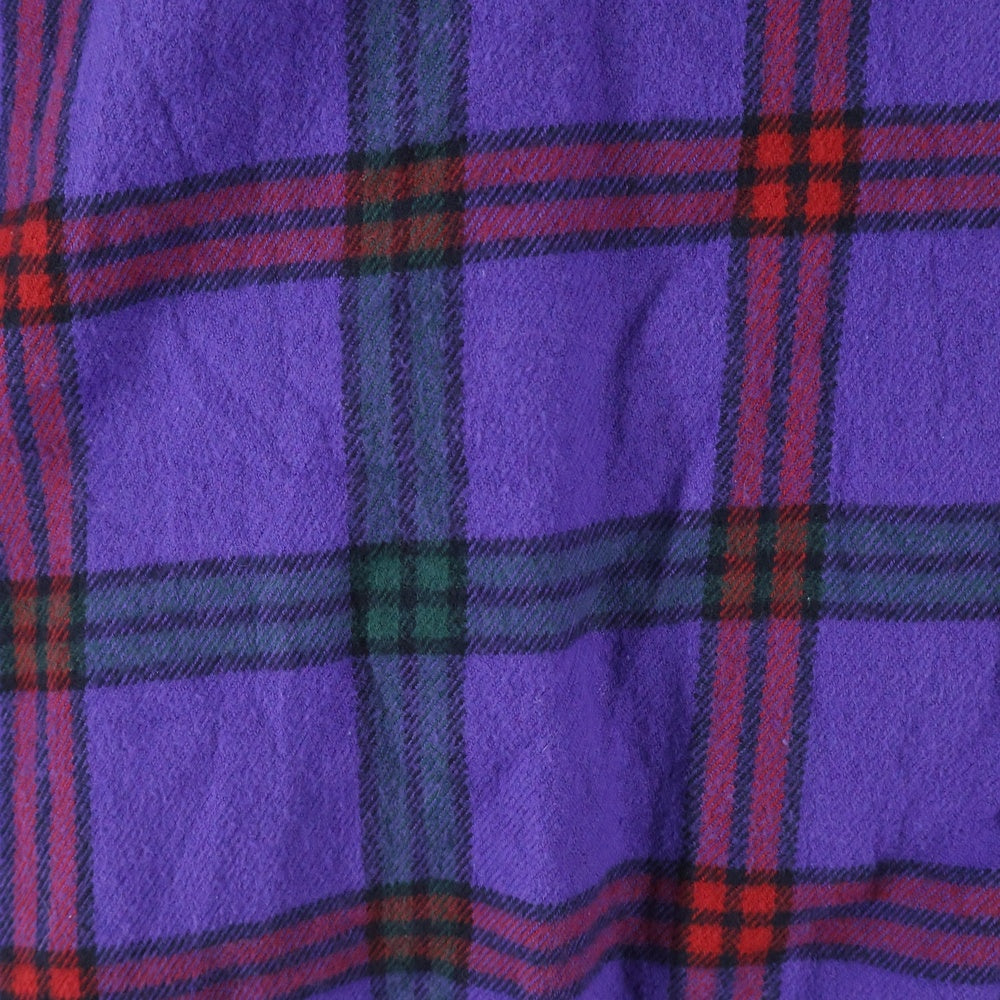 SUPREME(シュプリーム) 18AW Tartan L/S Flannel Shirt タータンチェック ボタンダウン フランネル 長袖シャツ パープル