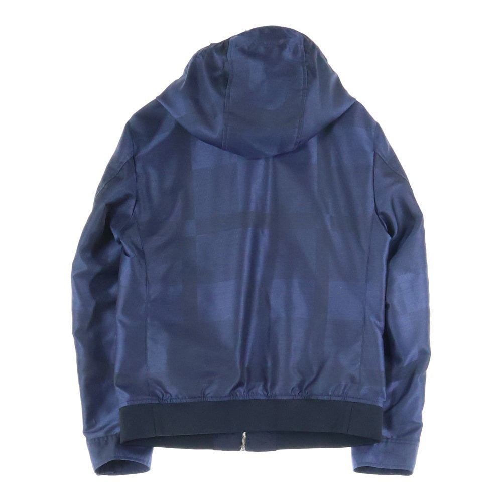 BLACK LABEL CRESTBRIDGE(ブラックレーベルクレストブリッジ) リバーシブルナイロンジップアップパーカー ネイビー 51F18-117-28