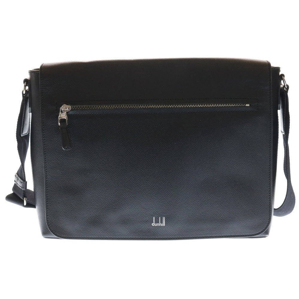 dunhill(ダンヒル) レザー メッセンジャー バッグ ショルダーバッグ ブラック