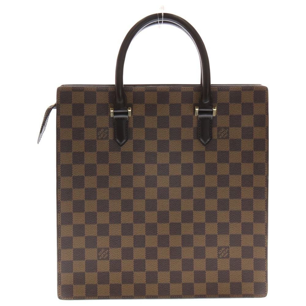 LOUIS VUITTON(ルイヴィトン) ダミエ ヴェニス PM トート ハンドバッグ ゴールド金具 ブラウン レザー×PVC N51145 MI0918 レディース
