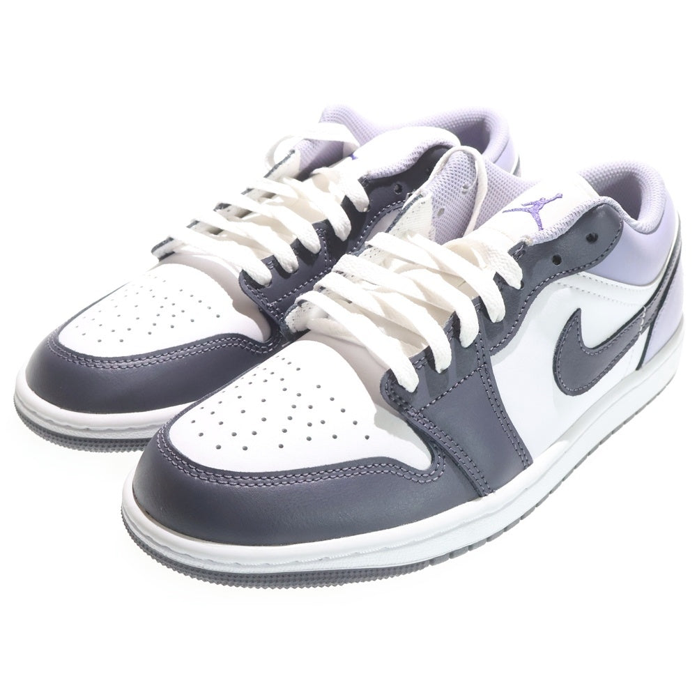 NIKE(ナイキ) AIR JORDAN 1 LOW エア ジョーダン 1 ローカットスニーカー パープル/ホワイト USUS8.5/26.5cm 553558-145