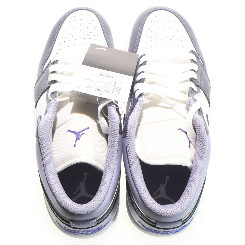 NIKE(ナイキ) AIR JORDAN 1 LOW エア ジョーダン 1 ローカットスニーカー パープル/ホワイト USUS8.5/26.5cm 553558-145