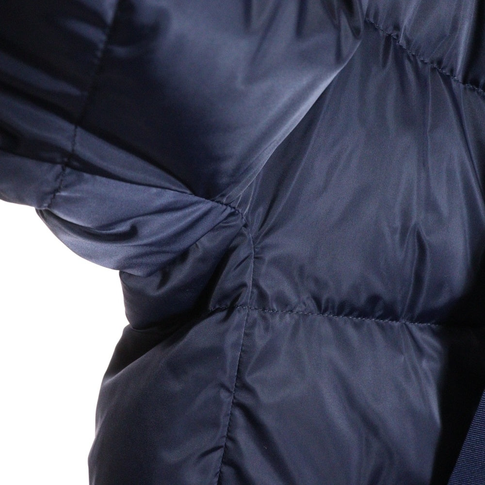 HERNO(ヘルノ) A-SHAPE JACKET Aシェイプ サテン フーデッド ダウンコート ジャケット レディース ブルー PI1304D