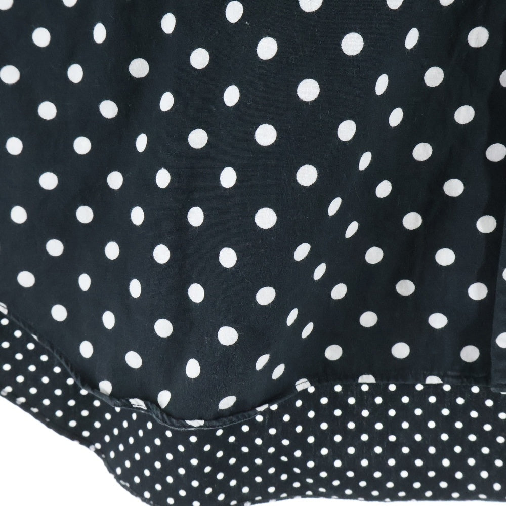 BLACK COMME des GARCONS(ブラックコムデギャルソン) 14SS AD2013 ポルカドット ロングスリーブ コットンシャツ ブラック/ホワイト 1M-B021