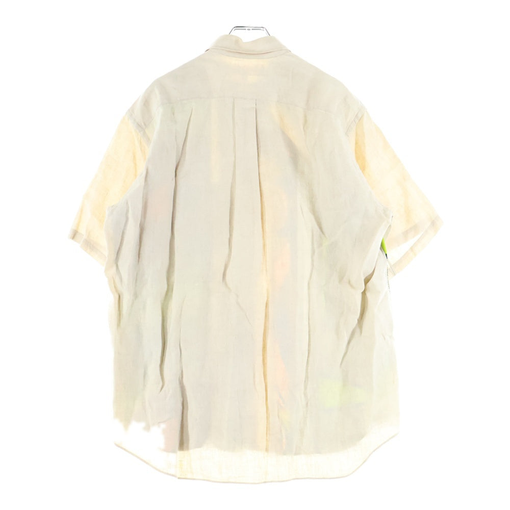 COMME des GARCONS SHIRT(コムデギャルソンシャツ) 02SS 総柄 ドッキング ショートスリーブ 比翼シャツ マルチカラー S10132